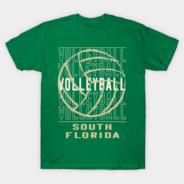 Volleyball South Florida T-Shirt by tropicalteesshop